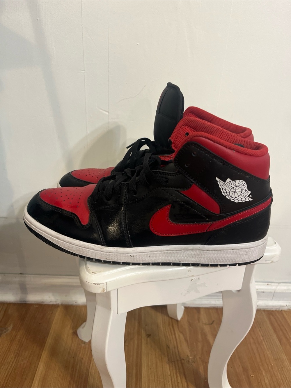 Jordan Men’s Black & Red High-Top Sneakers